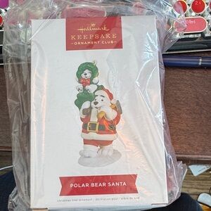 Hallmark Keepsake Ornament Club Polar Bear Santa